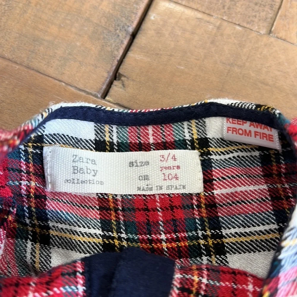 Zara tartan plaid dress
